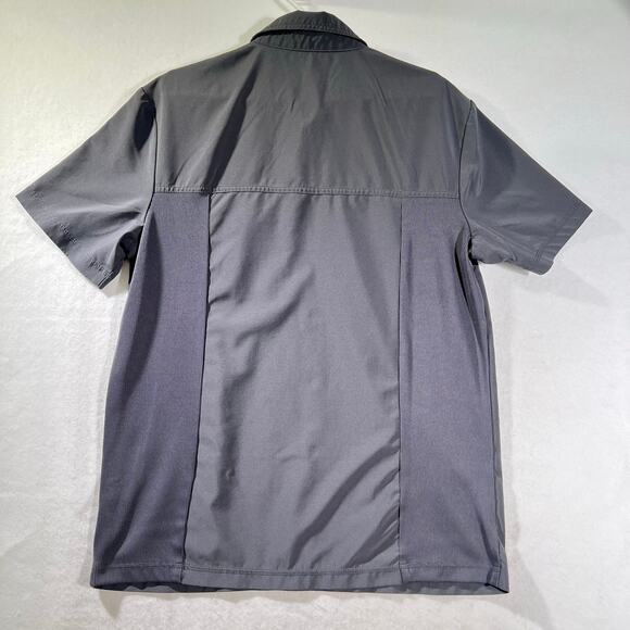 Cherokee Uniforms Henley Top Woman's Large Style # CKI803 Grey Zipper Pocket - Picture 3 of 11